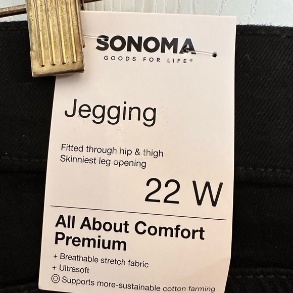 NWT Sonoma Jegging Black Pants NWT Size 22W - Picture 9 of 11